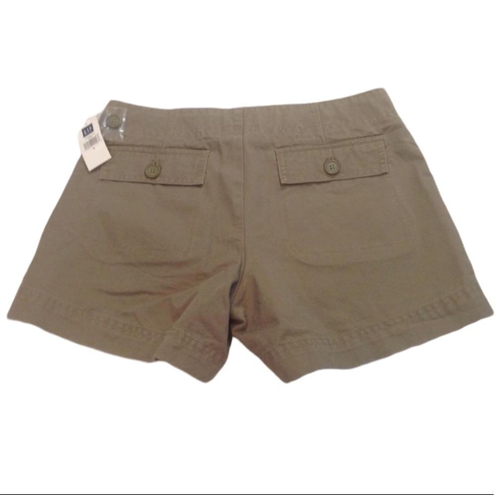 Gap Jeans Khaki Green Shorts Size 6 - Picture 2 of 3